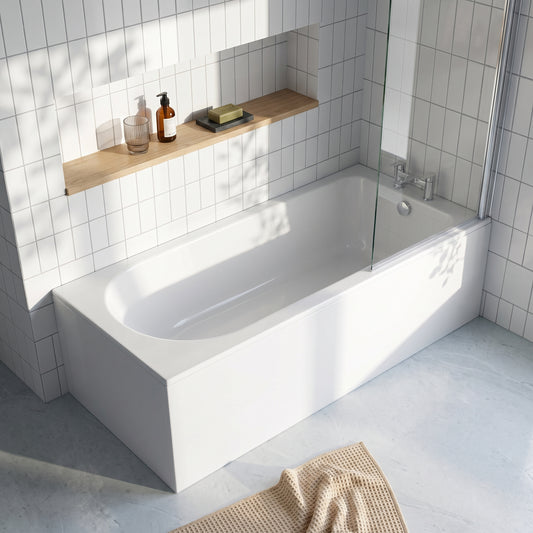 Fairford Novus 1700 x 750mm Single Ended Straight Bath, 0TH