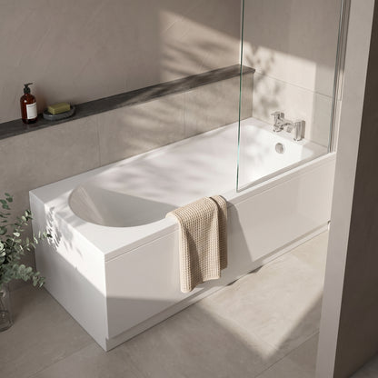 Fairford Novus 1500 x 700mm Single Ended Straight Bath, 0TH