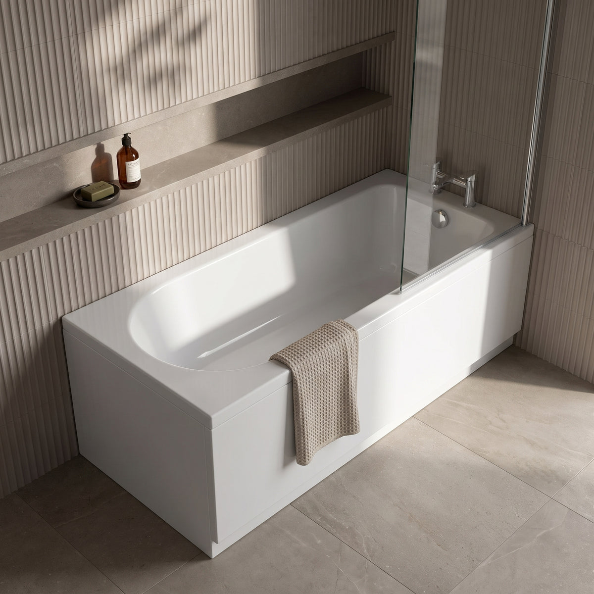 Fairford Novus Pro Reinforced 1700 x 750mm Single Ended Straight Bath