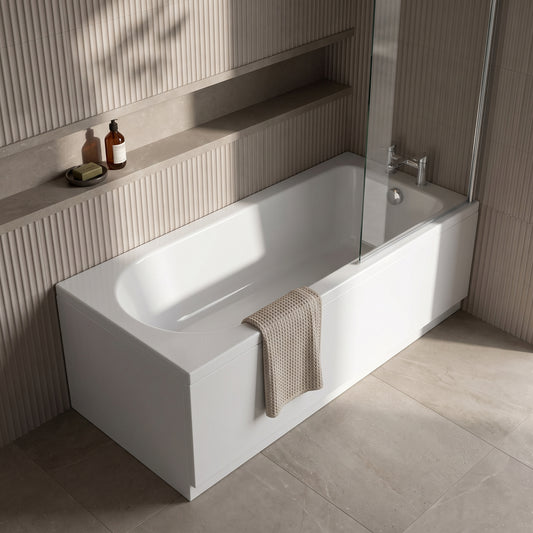 Fairford Novus Pro Reinforced 1700 x 750mm Single Ended Straight Bath