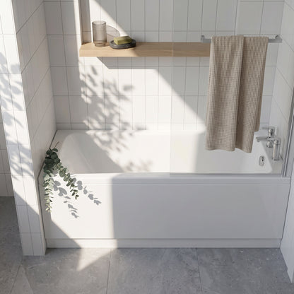 Fairford Una Thin Edge 1700 x 700mm Single Ended Straight Bath