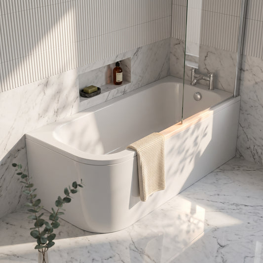 Fairford Left Hand Back To Wall Bath and Panel