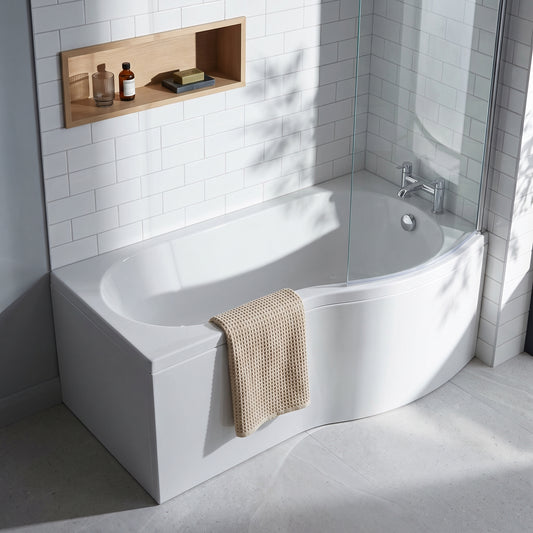Fairford 1500 x 900mm B Shaped Right Hand Shower Bath