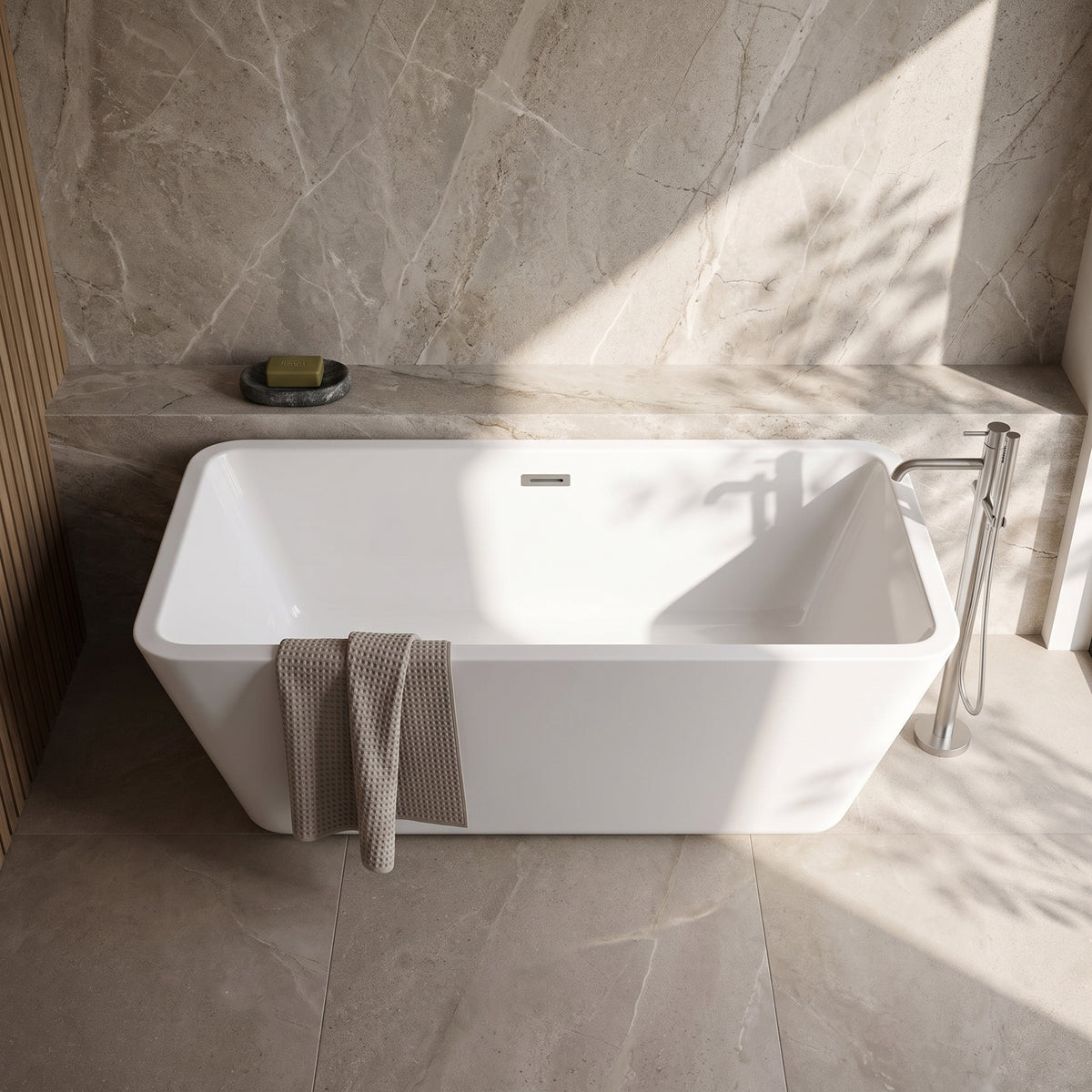 Fairford Torino 1700 x 735 x 580mm Freestanding Bath