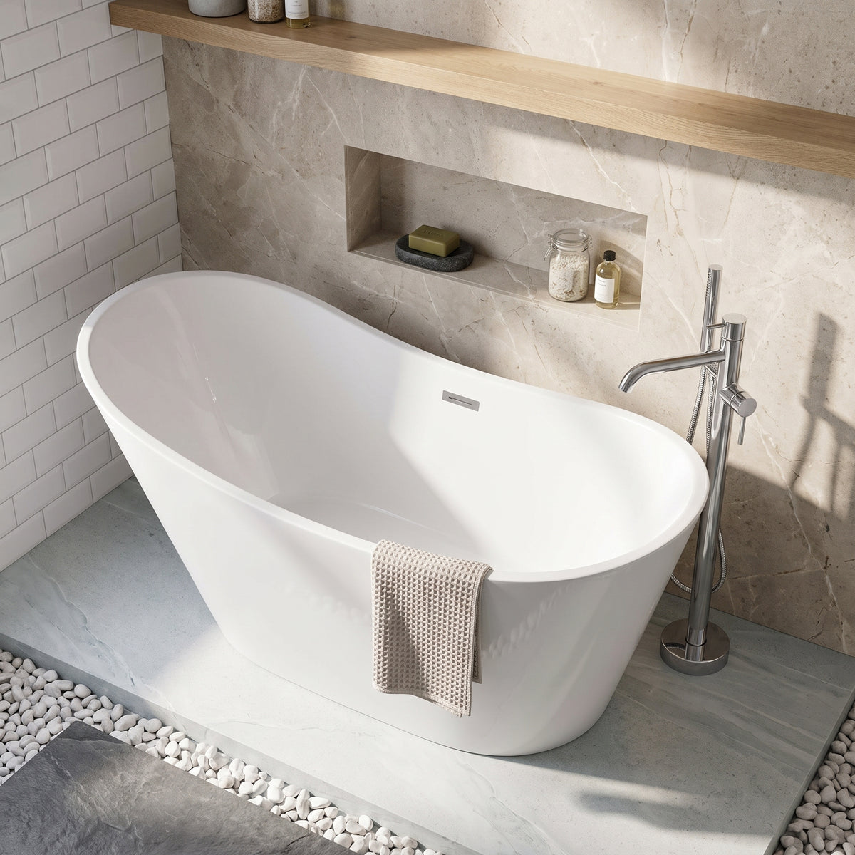 Fairford Verona 1600 x 750 x 720mm Freestanding Bath