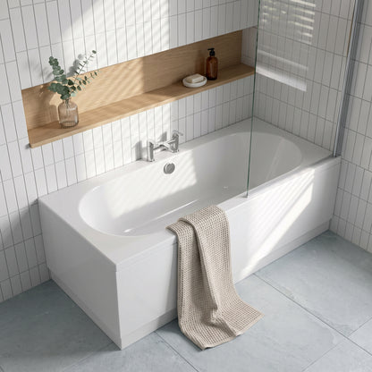 Fairford Ordo 1700 x 750mm Double Ended Straight Bath, 0TH