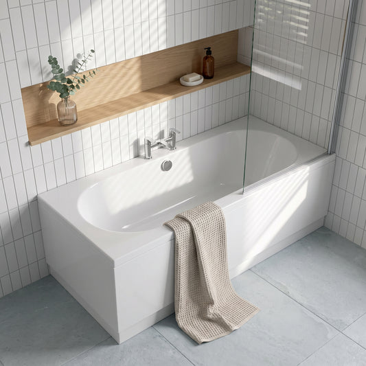 Fairford Ordo 1700 x 750mm Double Ended Straight Bath, 0TH