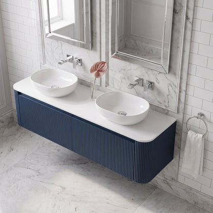 Fairford Sophia Midnight Shadow 1470mm Double Vanity Unit & Worktop