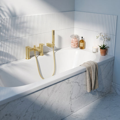 Fairford Una Brushed Brass Bath Shower Mixer
