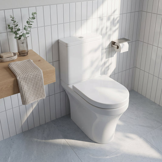 Fairford Turin Comfort Height Close Coupled Toilet with Soft Close Seat