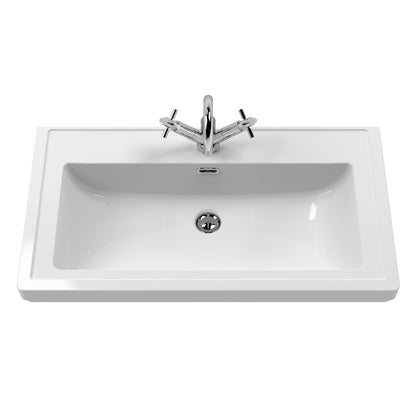 Fairford Juliette 800mm Indigo Blue 1 Tap Hole Floorstanding Vanity Unit