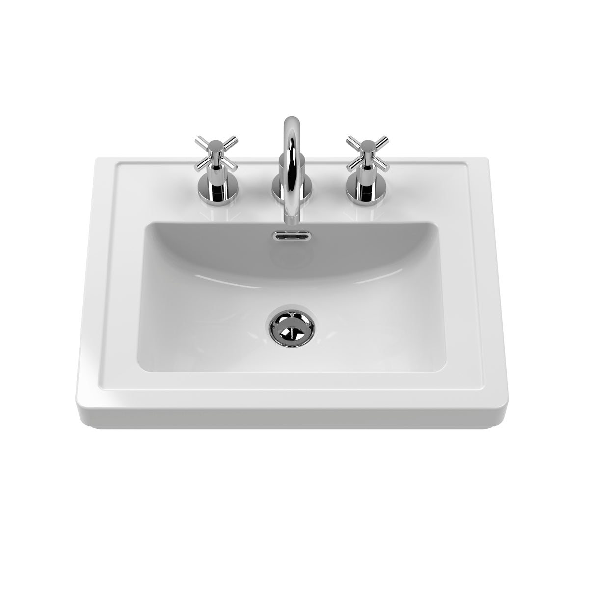 Fairford Juliette 500mm Indigo Blue 3 Tap Hole Floorstanding Vanity Unit