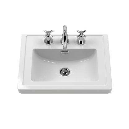 Fairford Juliette 500mm Fern Green 3 Tap Hole Floorstanding Vanity Unit