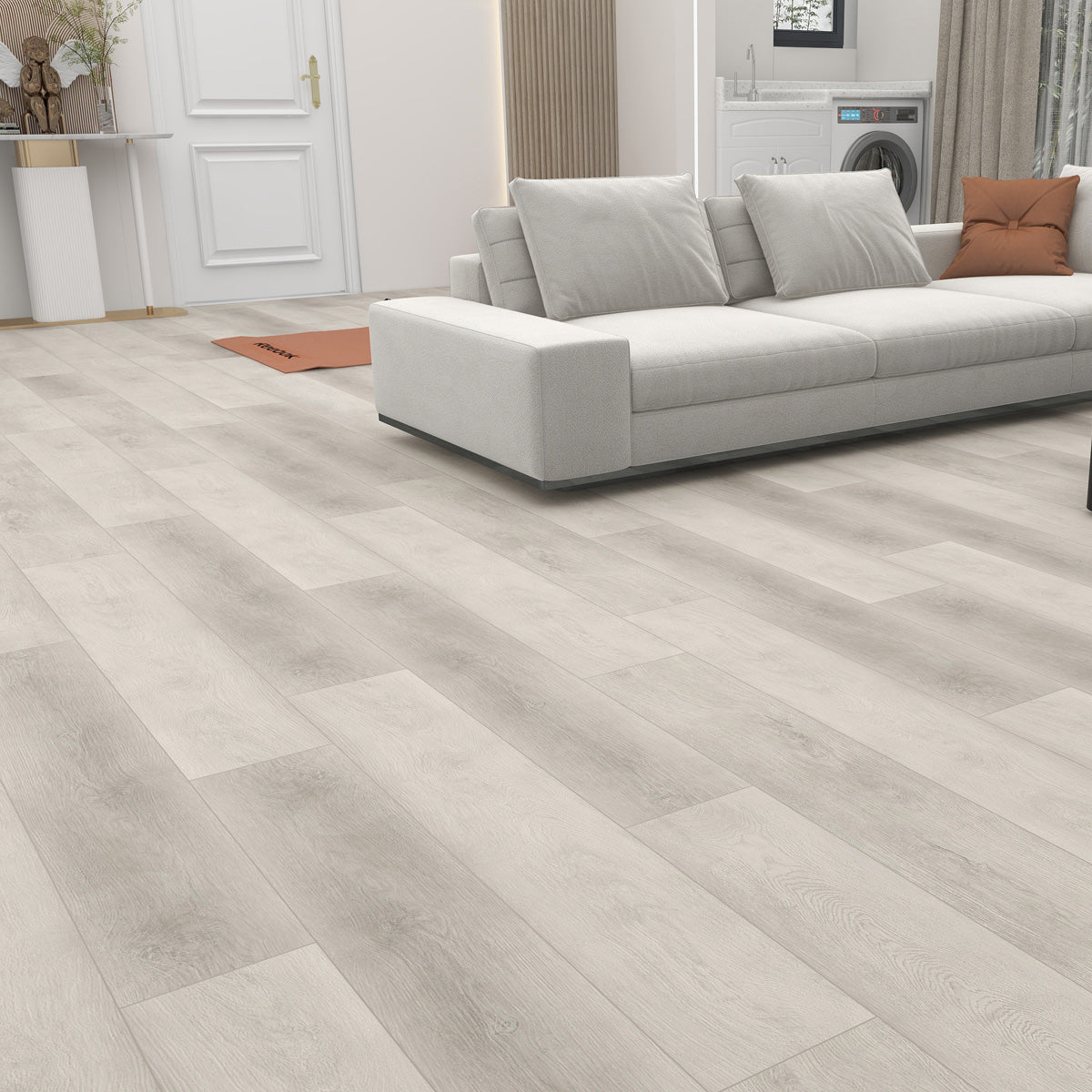 Rivato Finnish Grey 1220 x 183mm Solidcore Waterproof Click Flooring Planks (Pack of 8) - 1.79m Per Pack