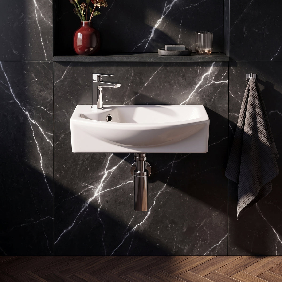 Fairford 450mm Left Hand Wall Hung Basin