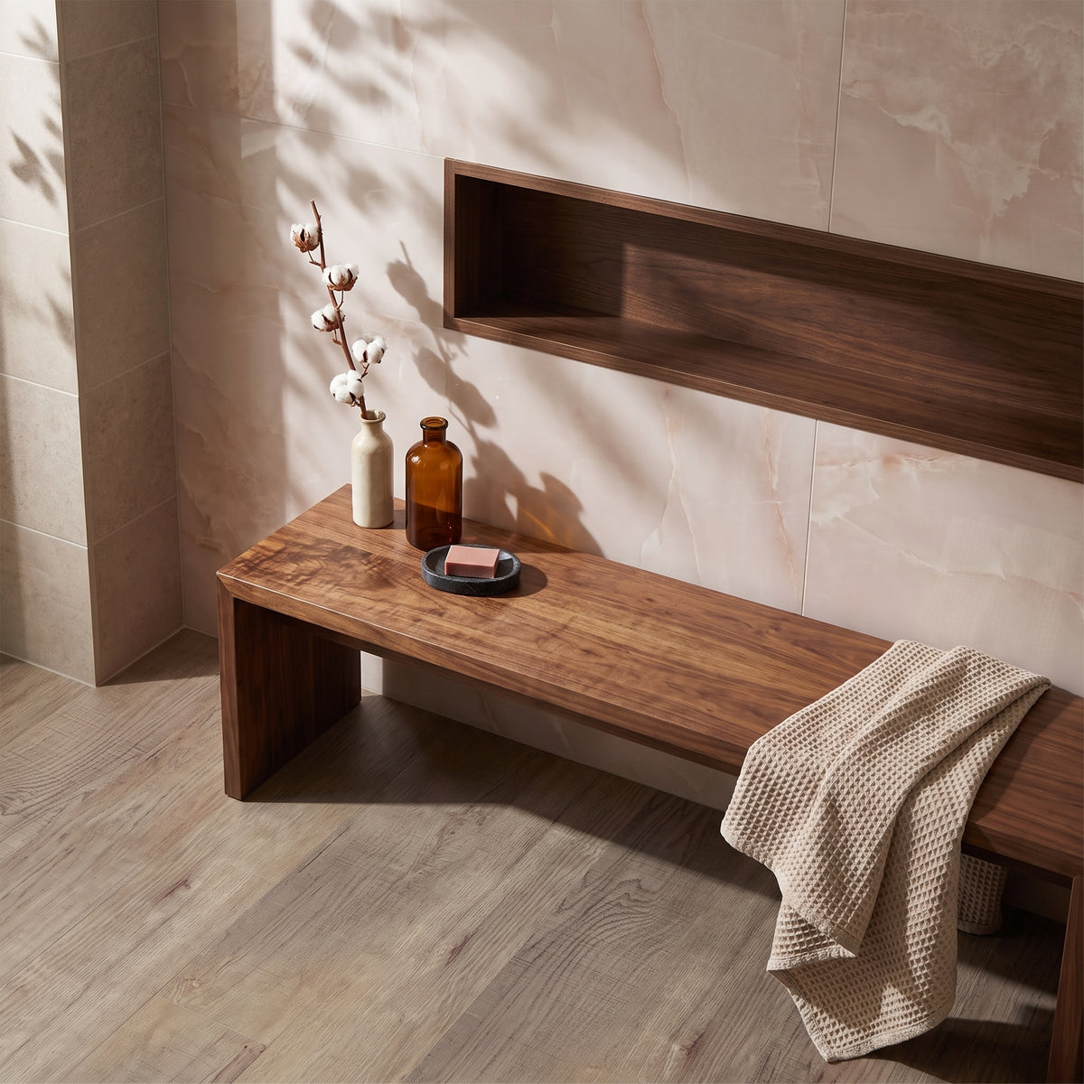 Fairford Classic Nutwood 1500 x 220mm Solidcore Waterproof Click Flooring Planks (Pack of 6) - 1.98m Per Pack