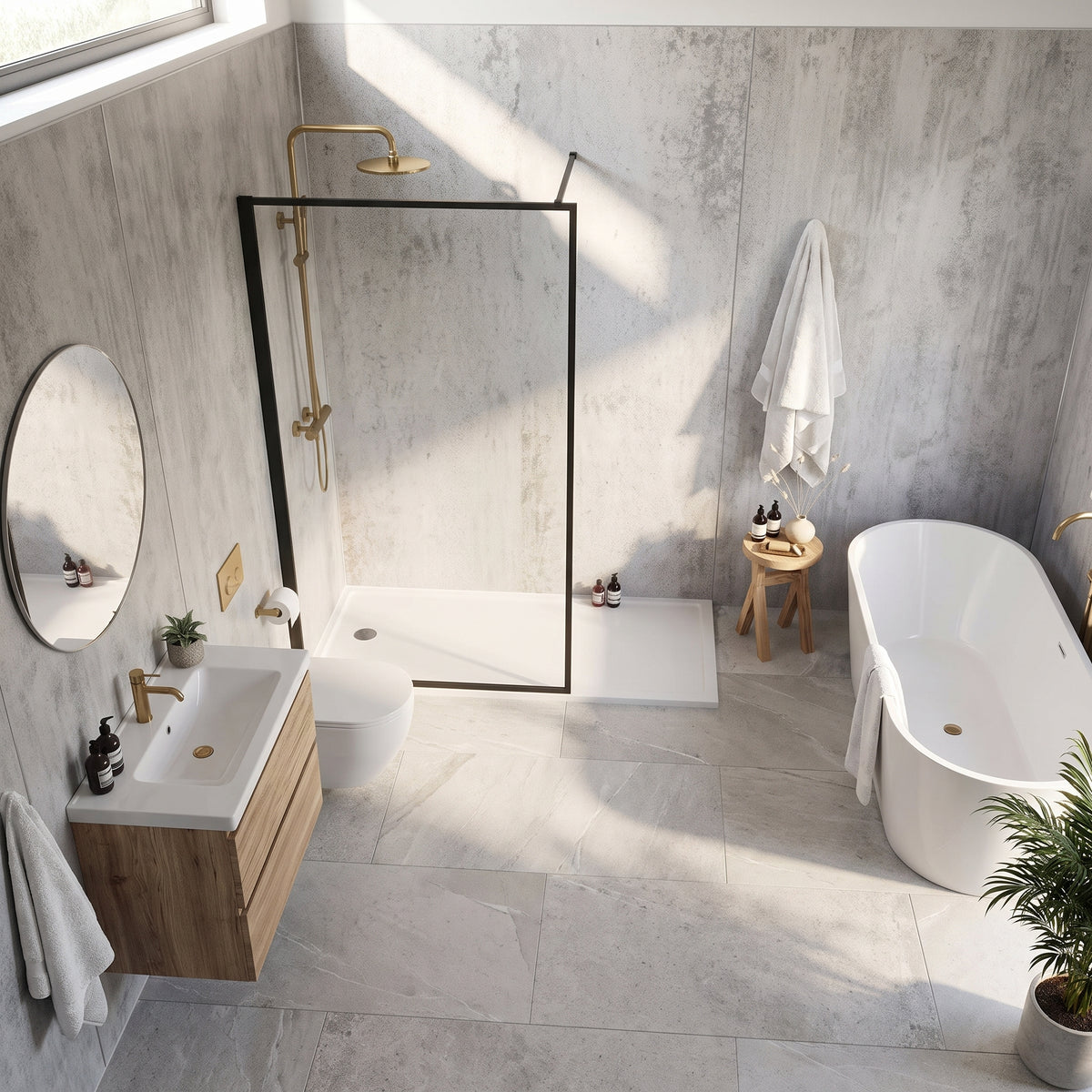 Hydraset Arctic Stone 1200 x 2400 Setlock Wall Panel