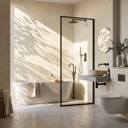 Hydraset Riven Marble Textured 1200 x 2400 Setlock Wall Panel