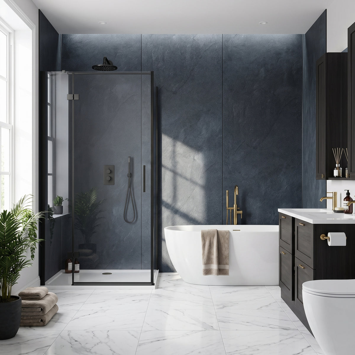 Hydraset Riven Slate Matt 1200 x 2400 Square Edge Wall Panel