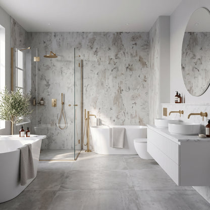 Hydraset Veneto Concrete Matt 1200 x 2400 Square Edge Wall Panel