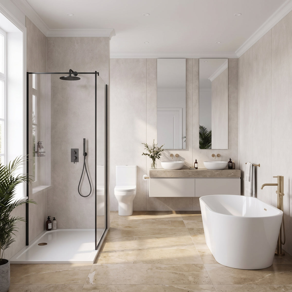 Hydraset White Mineral 1200 x 2400 Square Edge Wall Panel