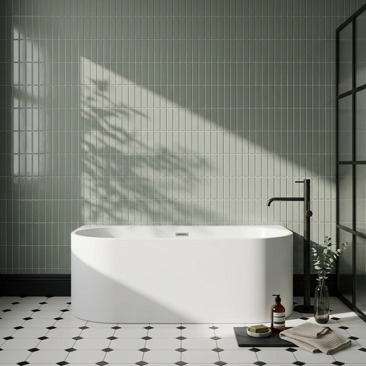 Fairford Rimini Back To Wall 1700 x 780 x 590mm Freestanding Bath