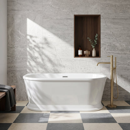 Fairford Farrara Back To Wall 1700 x 780 x 600mm Freestanding Bath