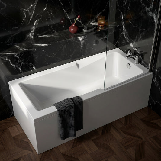 Fairford 1700 x 750mm Straight Shower Bath