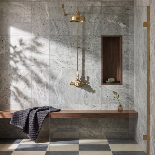 Fairford Winchester Pro Brushed Brass Single Outlet Shower Kit