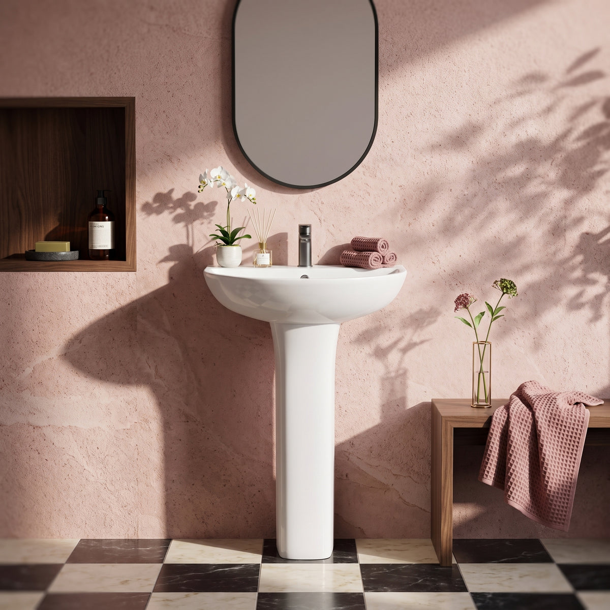The Fairford Sierra 560mm Basin and Pedestal