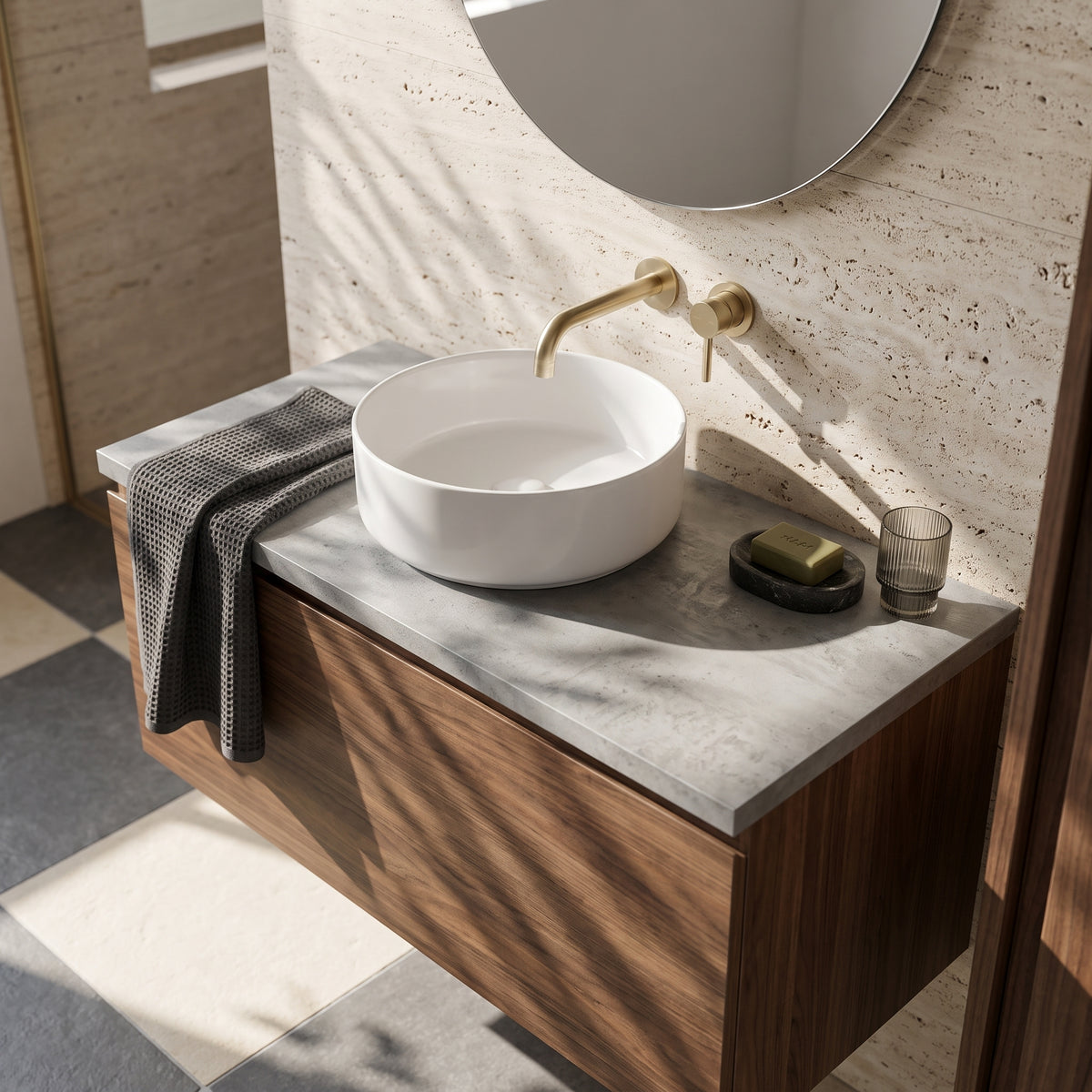 Fairford Bellato Grey Laminate Worktop 800 x 390 x 22mm