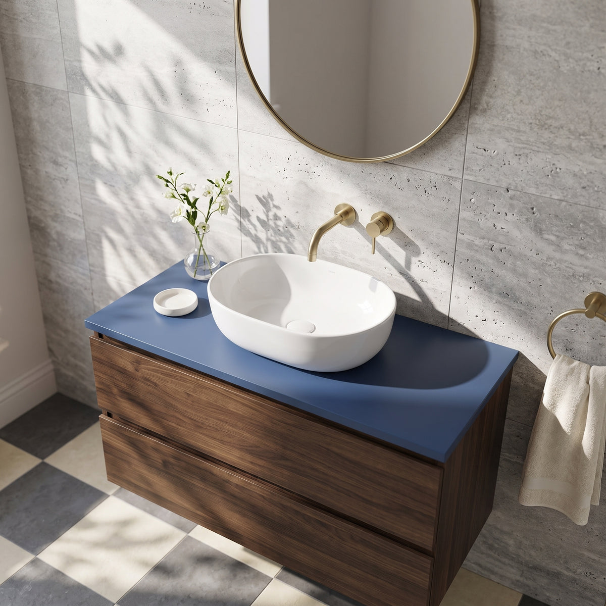 Fairford Satin Blue Co-ordinating Worktop 800 x 390 x 18mm