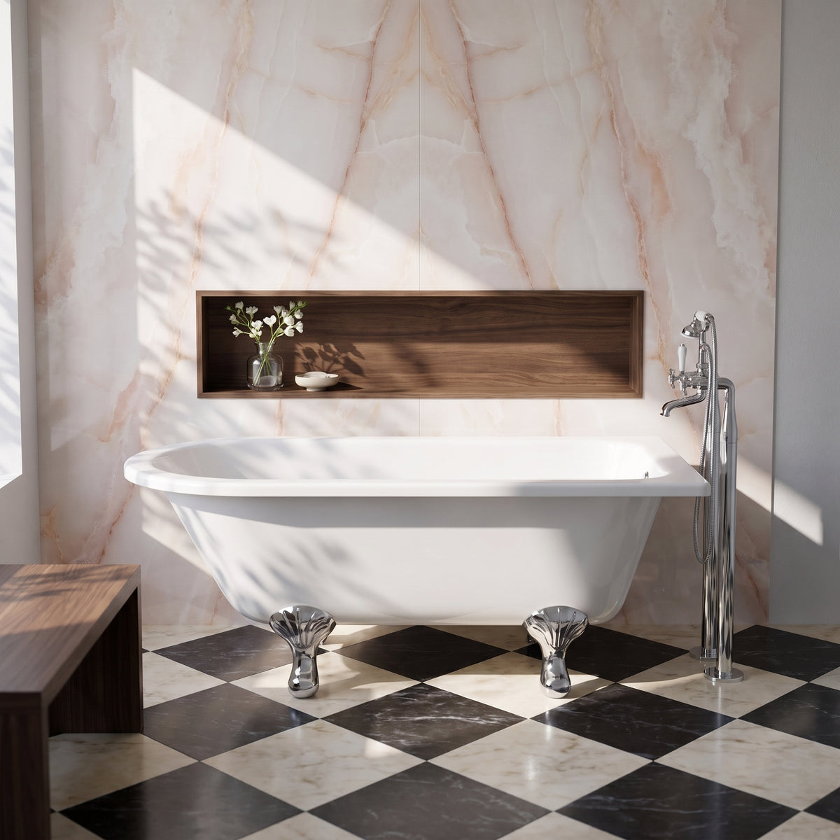 Fairford Middleham 1500mm Freestanding Baths - Various Feet Options-Corbel Feet