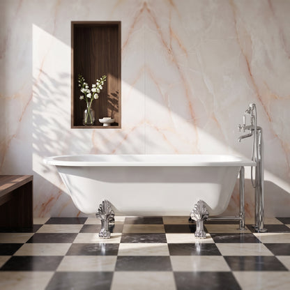 Fairford Middleham 1700mm Freestanding Baths - Various Feet Options-Pride Feet