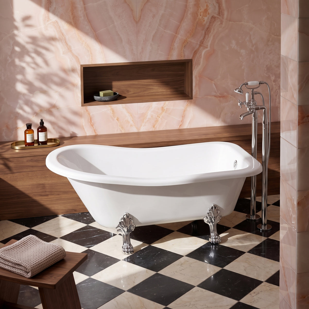 Fairford Portchester 1700mm Freestanding Baths - Various Feet Options-Pride Feet