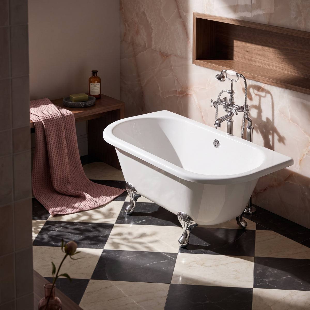 Fairford Warkworth 1700mm Freestanding Baths - Various Feet Options-Corbel Feet