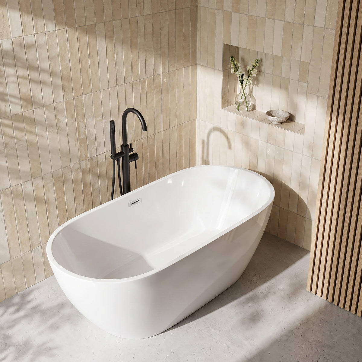 Fairford Woodsley 1555 x 750mm Freestanding Bath