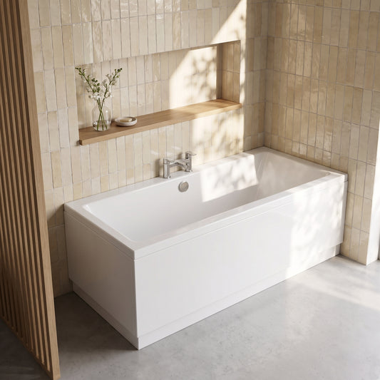 Fairford Onero Pro Reinforced 1800 x 800mm Double Ended Straight Bath