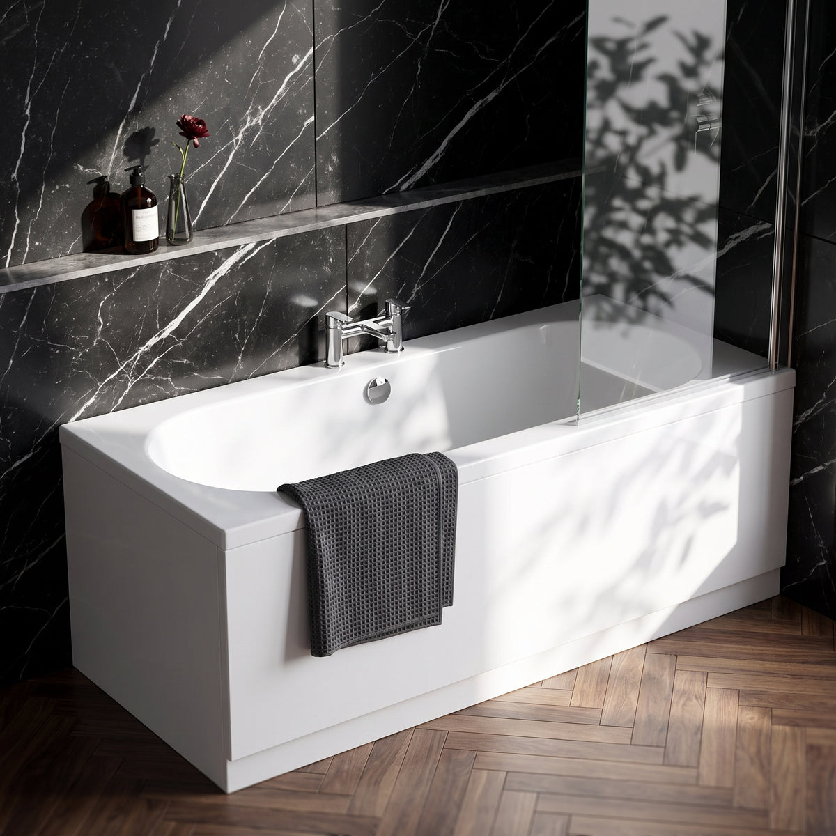 Fairford Ordo 1700 x 700mm Double Ended Straight Bath, 0TH