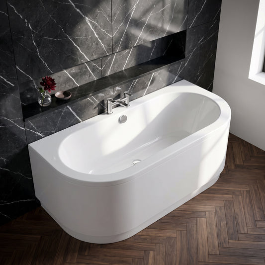 Fairford Ordo Back To Wall Bath with Panel