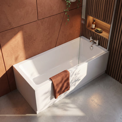 Fairford Una Thin Edge 1800 x 800mm Single Ended Straight Bath