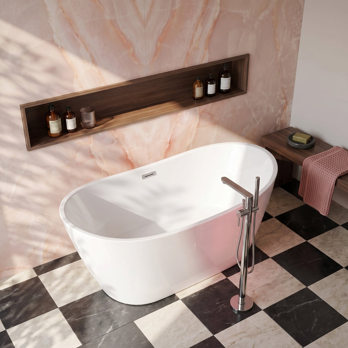Fairford Dukestone 1700 x 800mm Freestanding Bath
