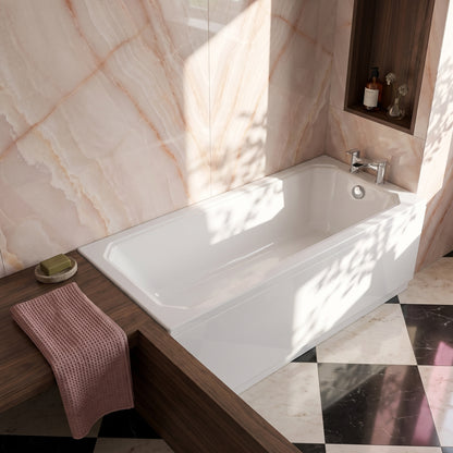 Fairford Hexam Single Ended Traditional Straight Bath-1700 x 700mm
