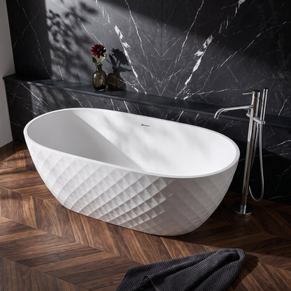 Fairford Tesselate 1590 x 740 x 590mm Freestanding Bath