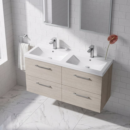 Fairford Aspri Solace Oak 1200mm 4 Drawer Wall Hung Vanity Unit