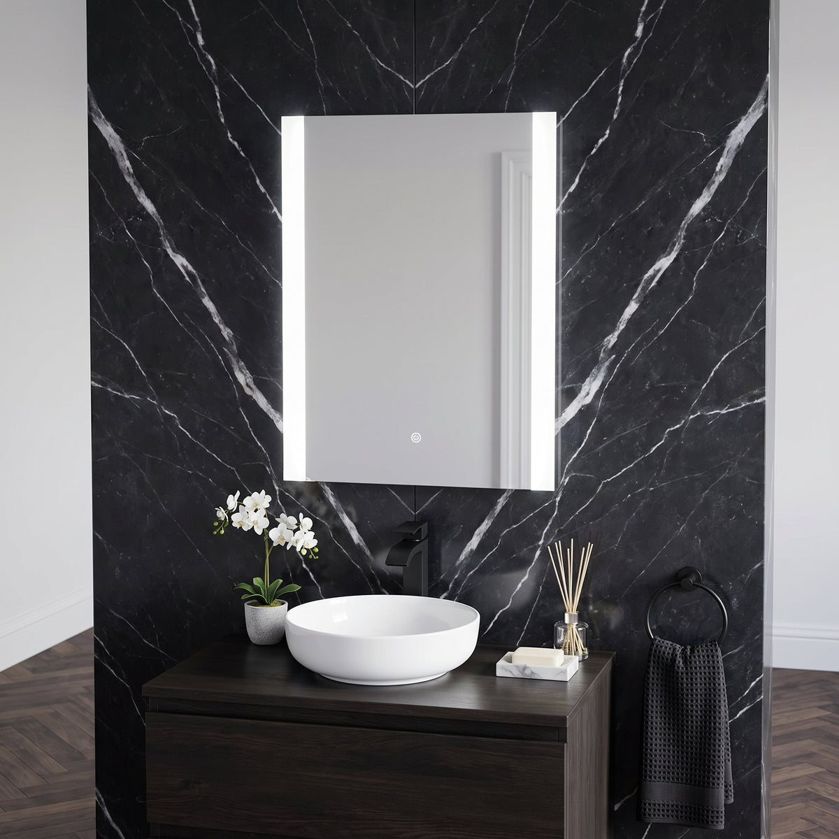 Fairford Hori 500 x 700mm LED Touch Sensor Mirror