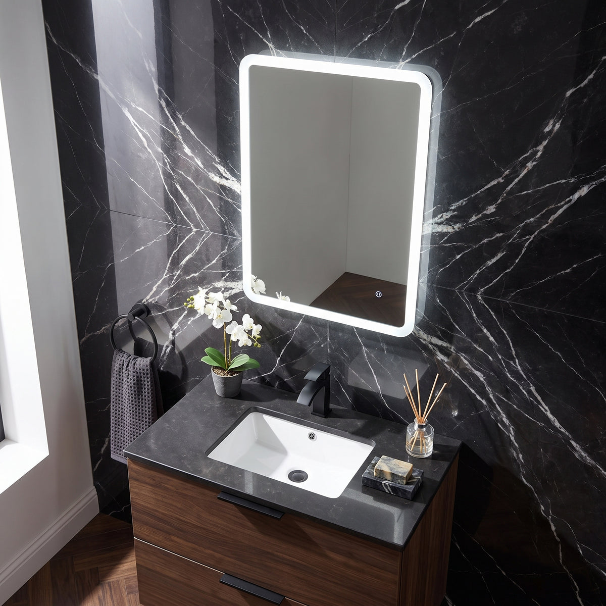 Fairford Lumi 500 x 700mm LED Touch Sensor Mirror
