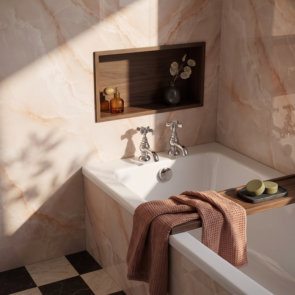 Fairford Harrow Bath Pillar Taps