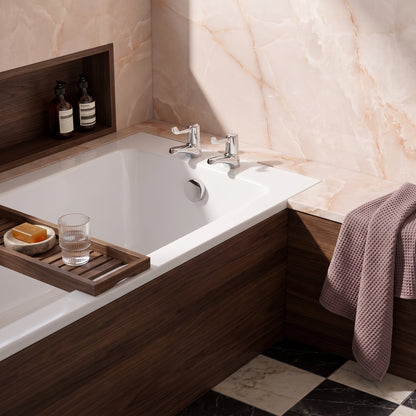Fairford Quarter Turn Lever Taps Bath Pillar Taps