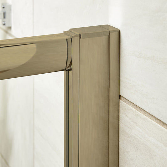 Fairford 6mm Brushed Brass Profile Extension Kit, 1850mm